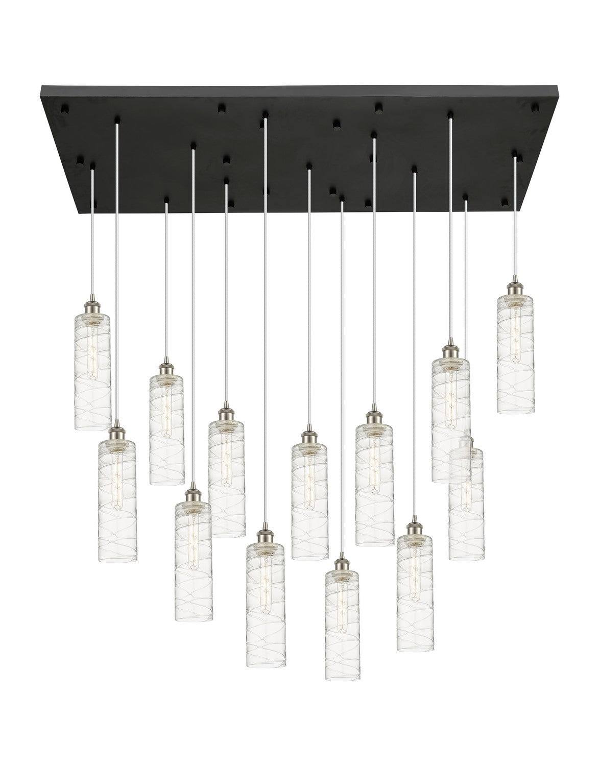 Innovations - 154BK-B-13P-SN-G434-12DE - 13 Light Pendant - Downtown Urban - Brushed Satin Nickel