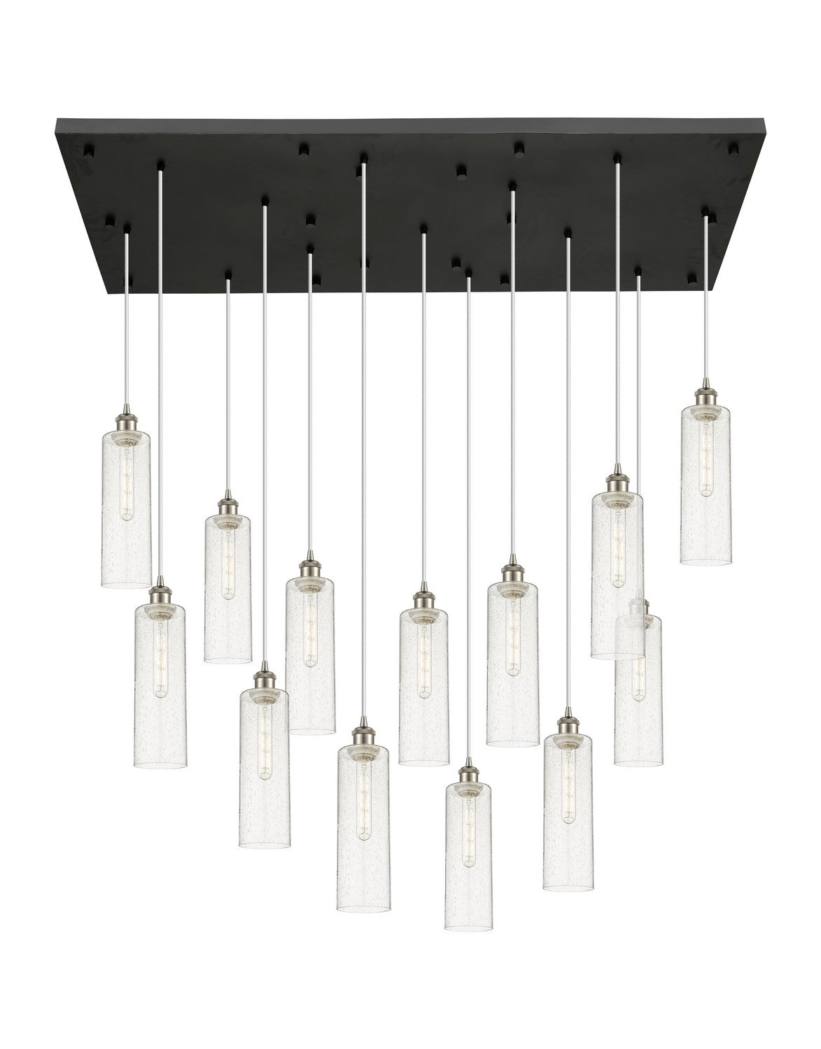 Innovations - 154BK-B-13P-SN-G434-12SDY - 13 Light Pendant - Downtown Urban - Brushed Satin Nickel