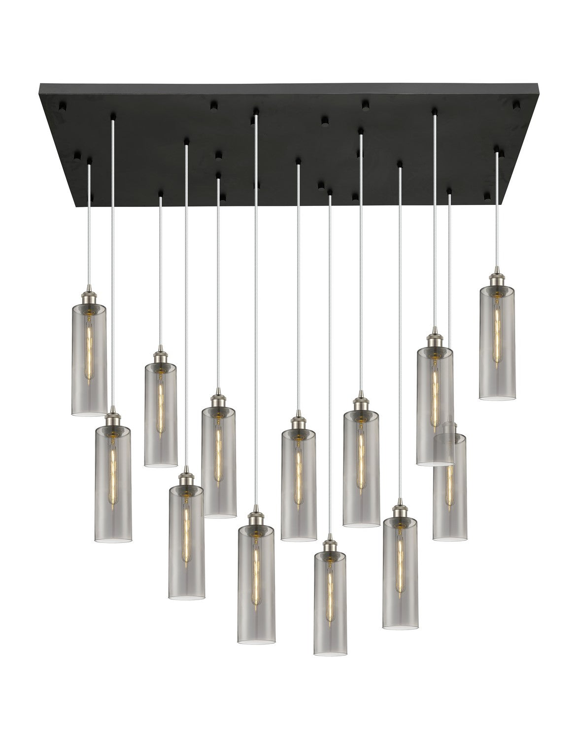 Innovations - 154BK-B-13P-SN-G434-12SM - 13 Light Pendant - Downtown Urban - Brushed Satin Nickel