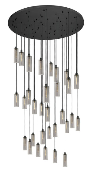 Innovations - 160BK-B-31P-BK-G434-12SM - 31 Light Pendant - Downtown Urban - Matte Black