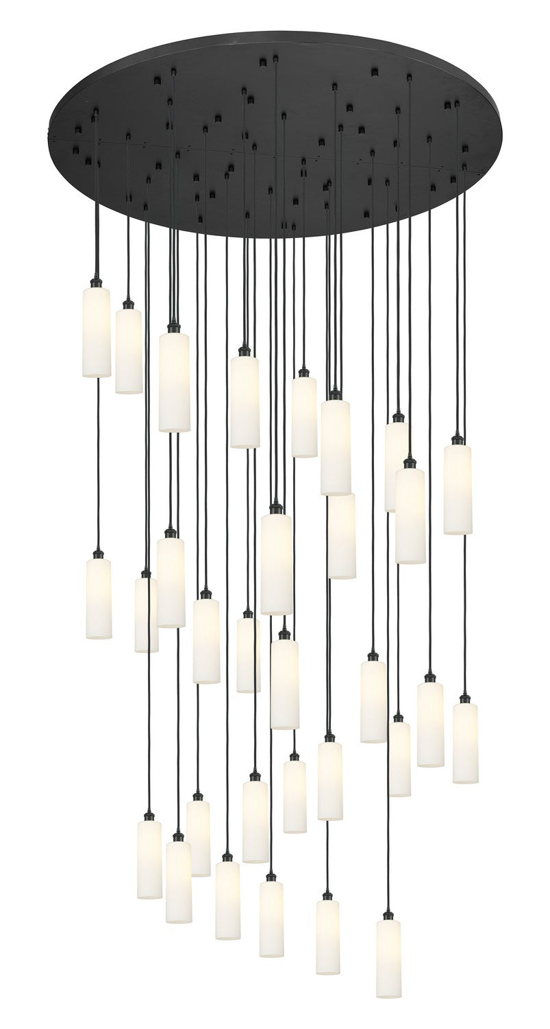 Innovations - 160BK-B-31P-BK-G434-12WH - 31 Light Pendant - Downtown Urban - Matte Black