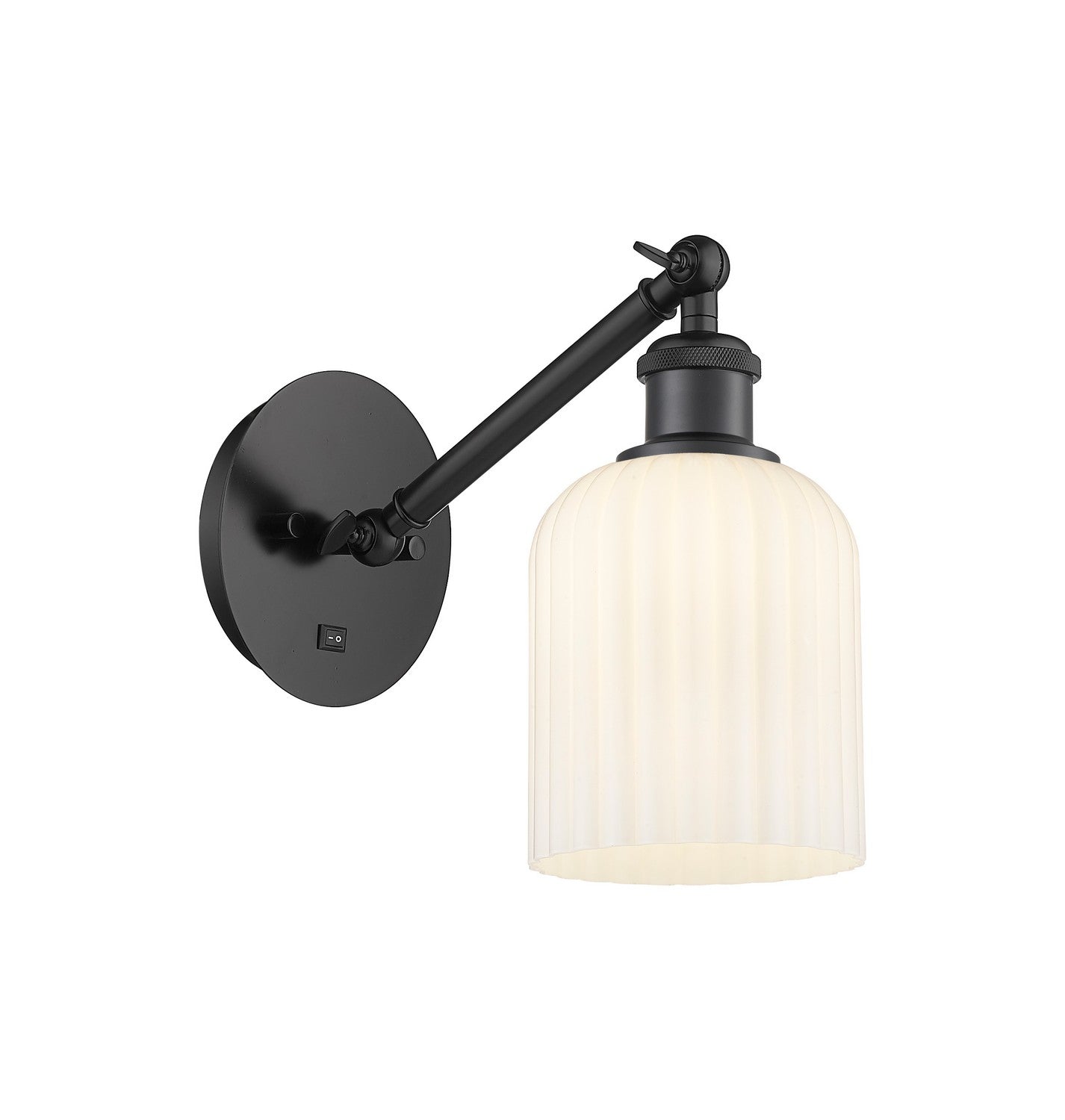 Innovations - 317-1W-BK-G559-5GWH - One Light Wall Sconce - Ballston - Matte Black