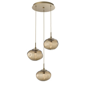 Hammerton Studio - CHB0068-03-GB-GB-C01-L3 - LED Pendant - Nebula - Gilded Brass