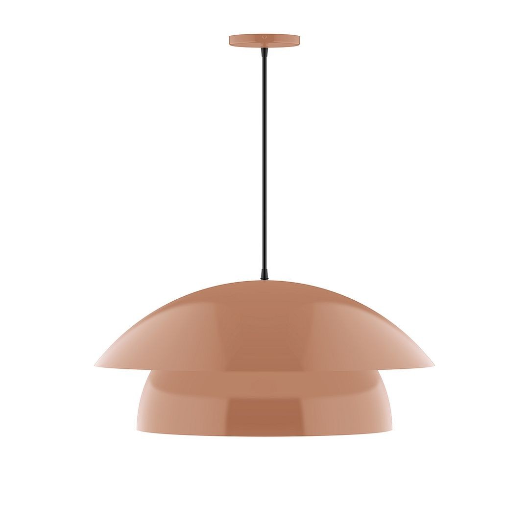 Montclair Light Works - PEBX447-19-C01 - One Light Pendant - Nest - Terracotta