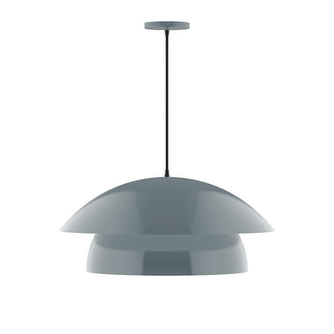 Montclair Light Works - PEBX447-40-C01 - One Light Pendant - Nest - Slate Gray