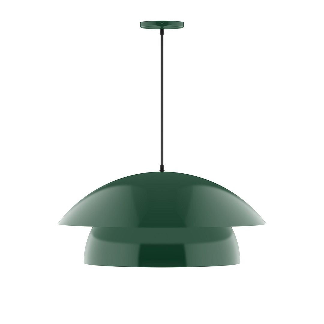 Montclair Light Works - PEBX447-42-C01 - One Light Pendant - Nest - Forest Green