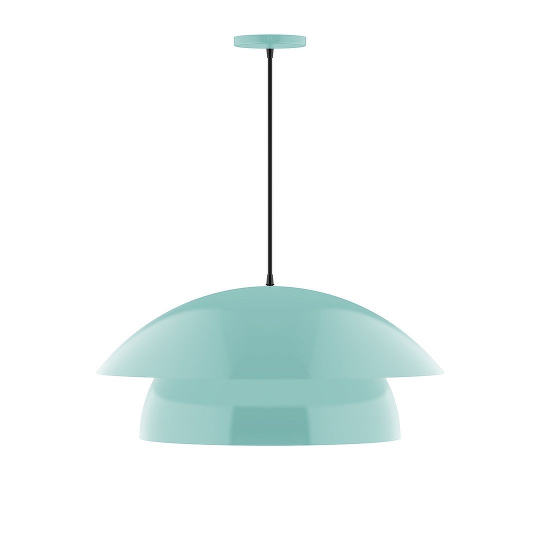 Montclair Light Works - PEBX447-48-C02 - One Light Pendant - Nest - Sea Green