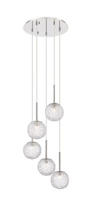 Innovations - 320-5P-PN-G320-6CL-PN - Five Light Mini Pendant - Barrington - Polished Nickel