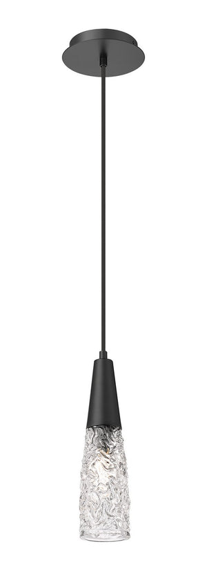 Innovations - 322-1P-BK-G322-3CL - One Light Mini Pendant - Amherst Brook - Matte Black