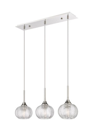 Innovations - 323-3I-PN-G323-7CL - Three Light Island Pendant - Berkshire - Polished Nickel