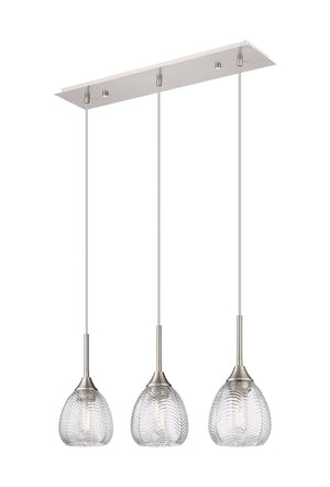 Innovations - 323-3I-SN-G323-6CL - Three Light Island Pendant - Berkshire - Brushed Satin Nickel