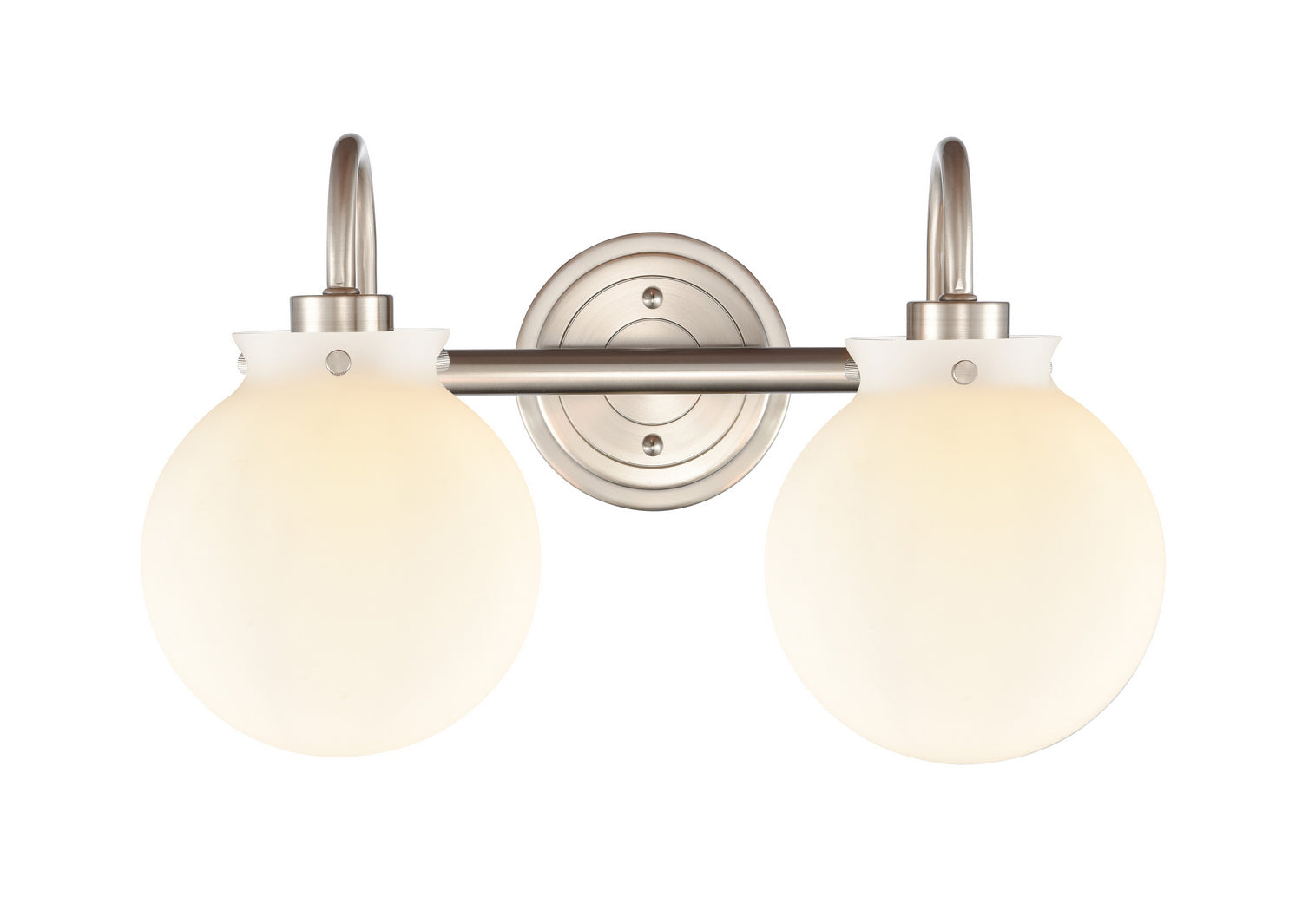 Innovations - 437-2W-SN-G4371 - Two Light Bath Vanity - Olivia - Satin Nickel