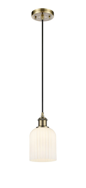 Innovations - 516-1P-AB-G559-5GWH - One Light Mini Pendant - Ballston - Antique Brass