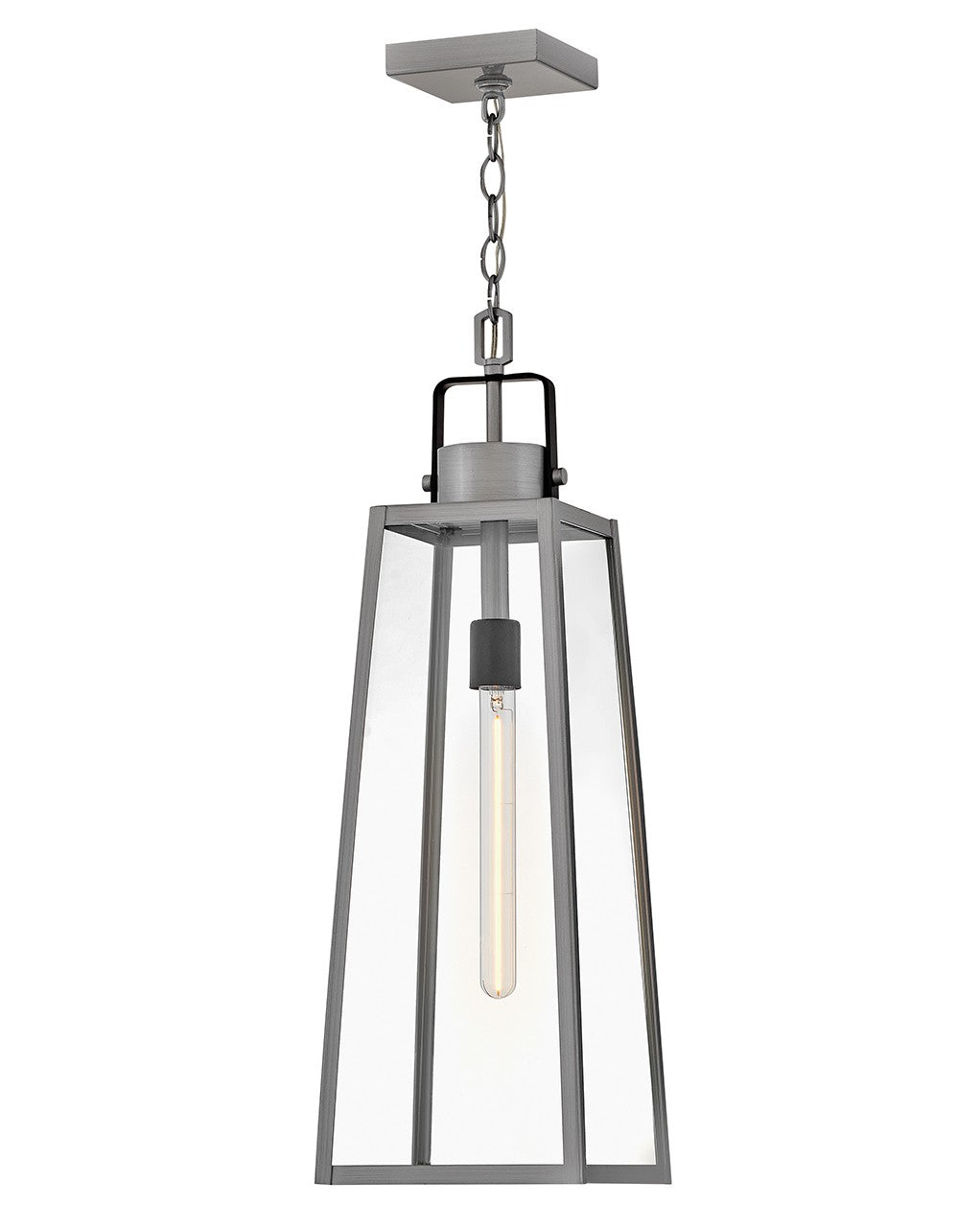 Lark - 82002AL - LED Hanging Lantern - Hugh - Antique Brushed Aluminum