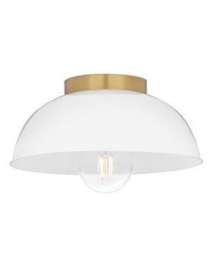 Lark - 83301LCB-CO - LED Flush Mount - Stu - Lacquered Brass