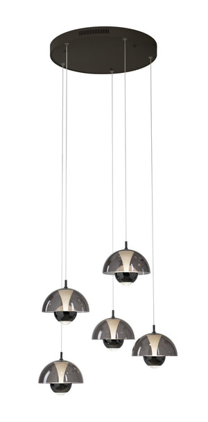 PageOne - PP121940-BKC/SM - LED Pendant - Andoria - Black Chrome