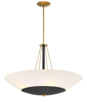 Minka-Lavery - 1705-781 - Five Light Pendant - Bax - Sand Coal and Soft Brass