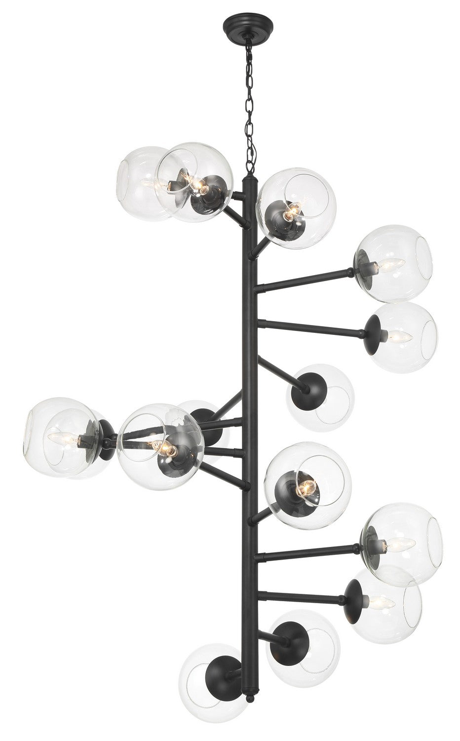 Minka-Lavery - 1894-66A - 15 Light Pendant - Millikan - Coal