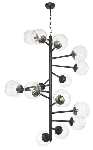 Minka-Lavery - 1894-66A - 15 Light Pendant - Millikan - Coal