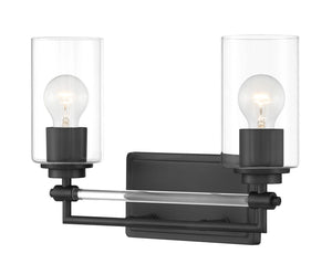 Minka-Lavery - 2642-66A - Two Light Bath Vanity - Binsly - Coal Black