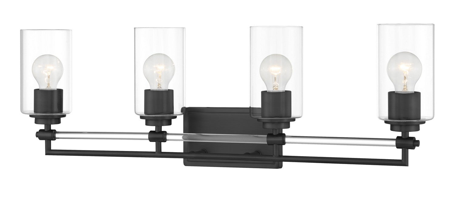 Minka-Lavery - 2644-66A - Four Light Bath Vanity - Binsly - Coal Black