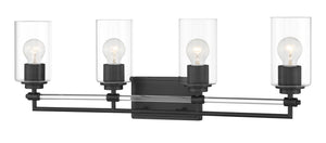 Minka-Lavery - 2644-66A - Four Light Bath Vanity - Binsly - Coal Black