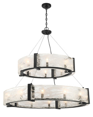 Minka-Lavery - 3610-66A - 20 Light Pendant - Cloud Break - Coal Black
