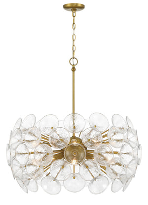 Minka-Lavery - 3657-695 - Ten Light Pendant - Winter - Soft Brass