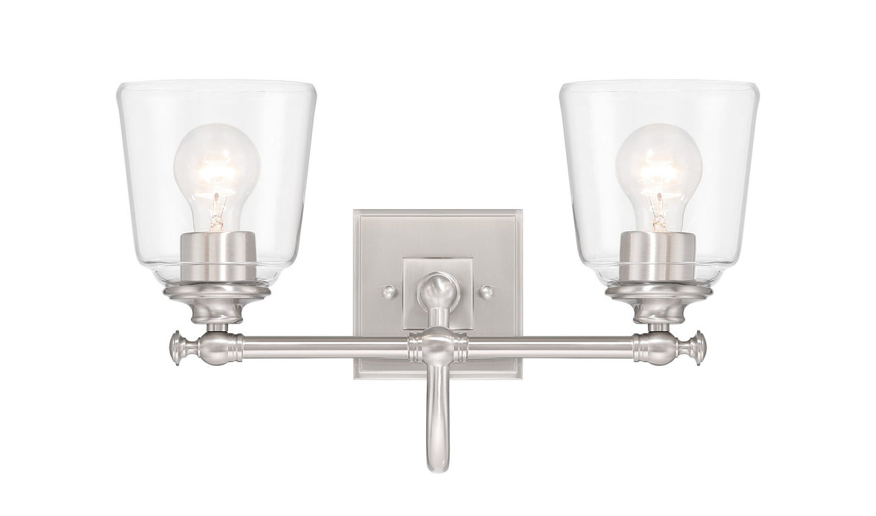 Minka-Lavery - 4002-84 - Two Light Vanity - Antonia - Brushed Nickel