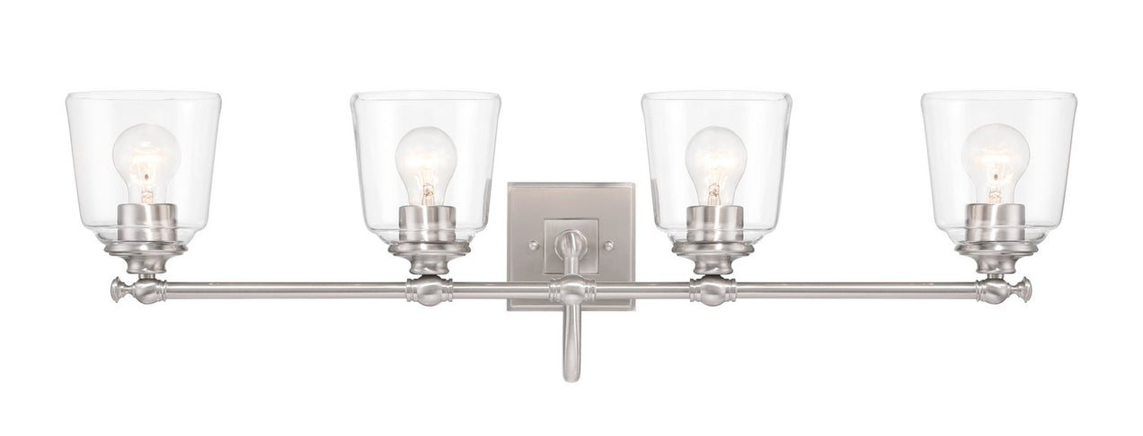 Minka-Lavery - 4004-84 - Four Light Bath Vanity - Antonia - Brushed nickel