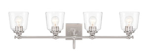 Minka-Lavery - 4004-84 - Four Light Bath Vanity - Antonia - Brushed nickel