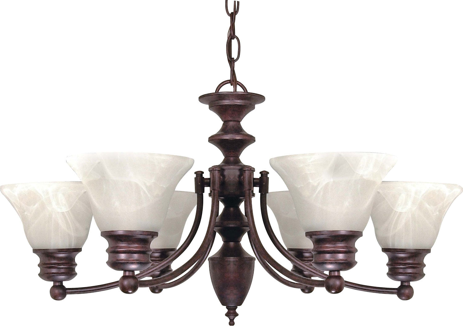 Nuvo Lighting - 60-358 - Six Light Chandelier - Empire - Old Bronze