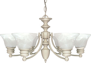 Nuvo Lighting - 60-359 - Six Light Chandelier - Empire - Textured White