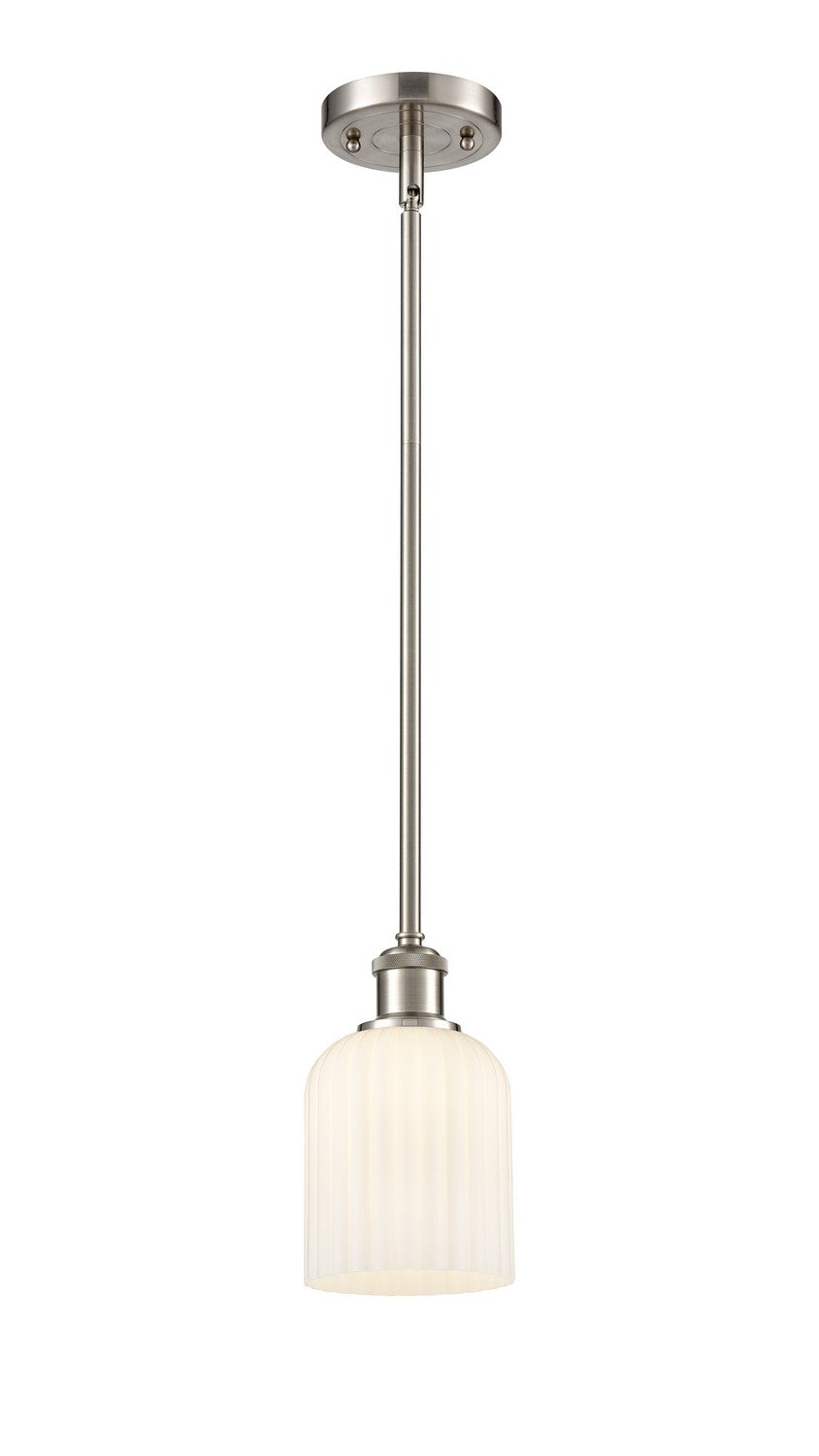 Innovations - 516-1S-SN-G559-5GWH - One Light Mini Pendant - Ballston - Brushed Satin Nickel