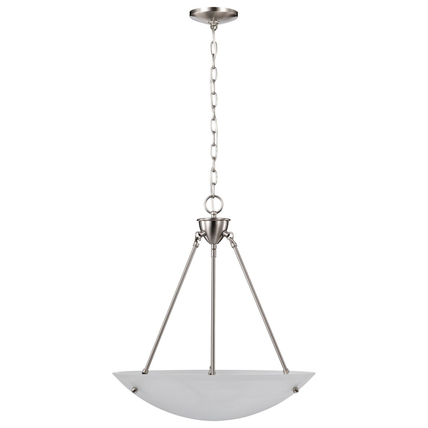 Nuvo Lighting - 60-370 - Three Light Pendant - Pendants Brushed Nickel - Brushed Nickel