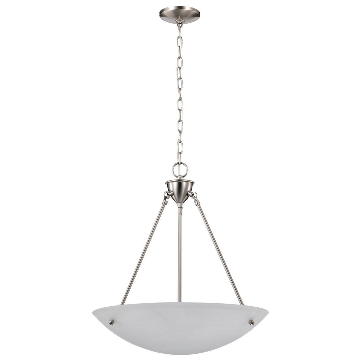 Nuvo Lighting - 60-370 - Three Light Pendant - Pendants Brushed Nickel - Brushed Nickel