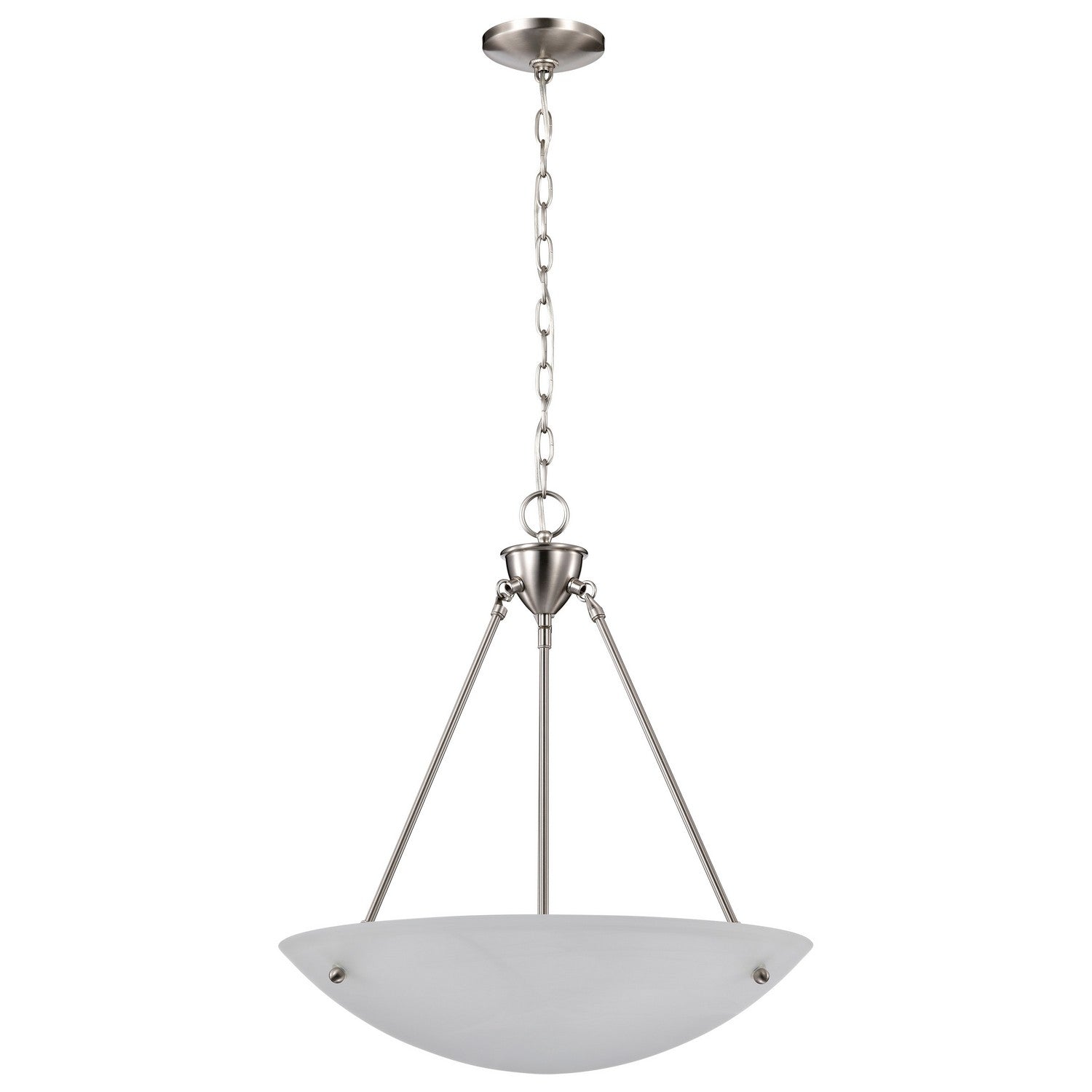 Nuvo Lighting - 60-370 - Three Light Pendant - Pendants Brushed Nickel - Brushed Nickel