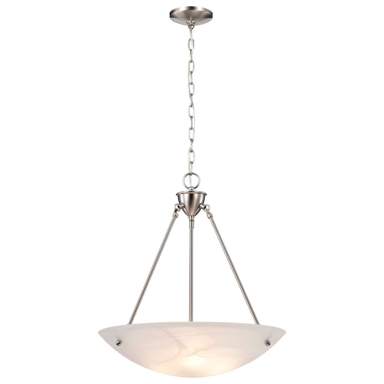 Nuvo Lighting - 60-370 - Three Light Pendant - Pendants Brushed Nickel - Brushed Nickel