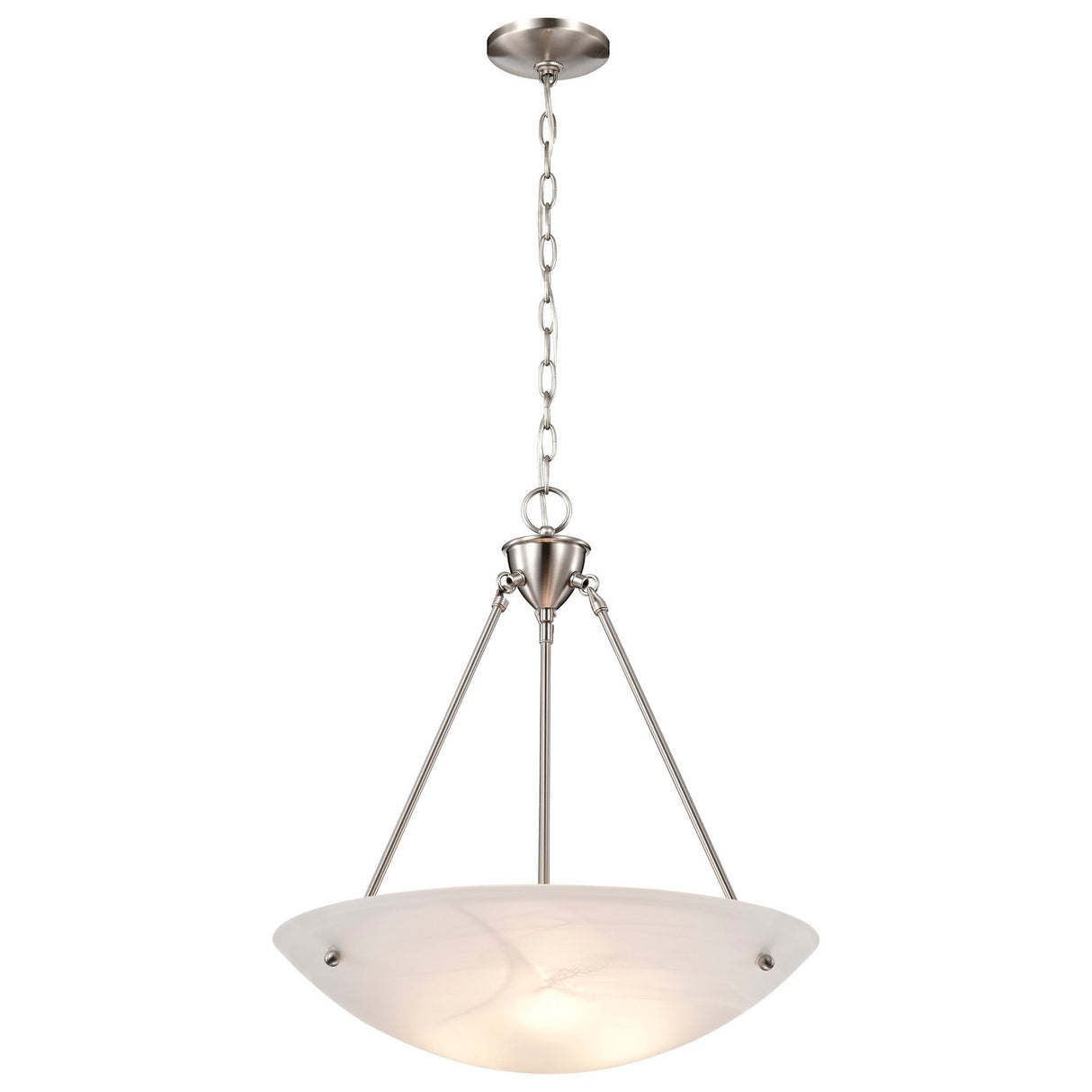 Nuvo Lighting - 60-370 - Three Light Pendant - Pendants Brushed Nickel - Brushed Nickel