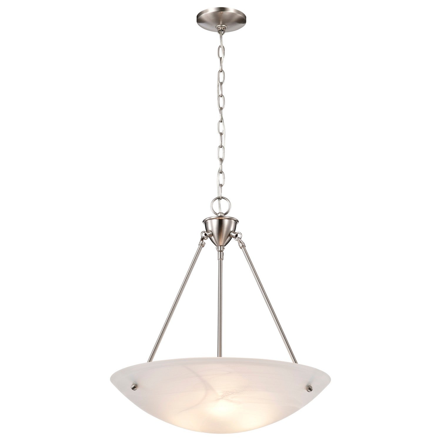 Nuvo Lighting - 60-370 - Three Light Pendant - Pendants Brushed Nickel - Brushed Nickel