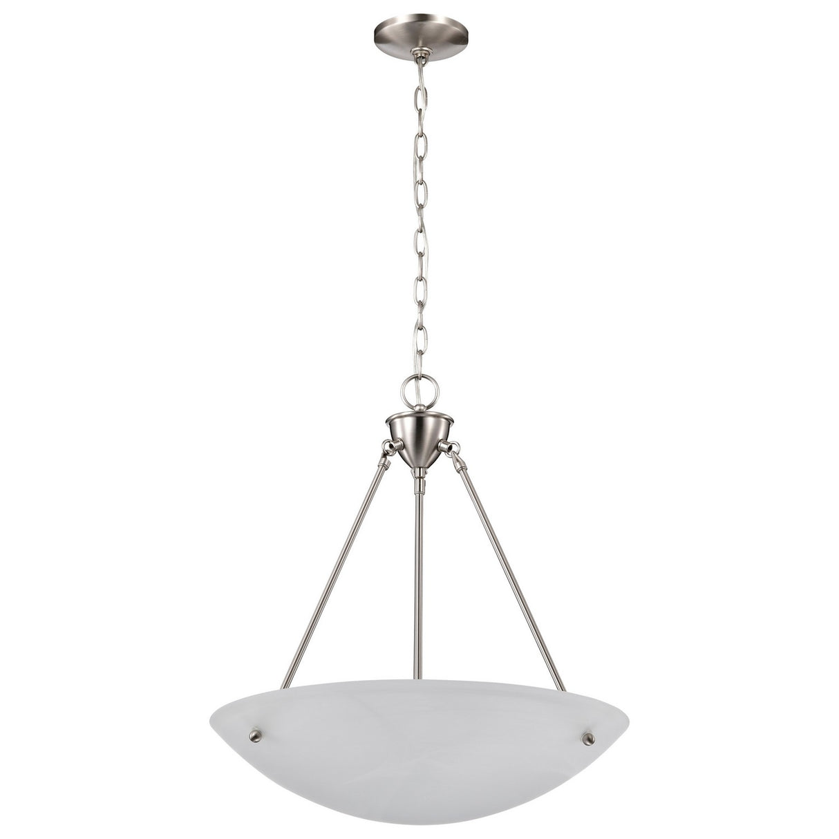 Nuvo Lighting - 60-370 - Three Light Pendant - Pendants Brushed Nickel - Brushed Nickel