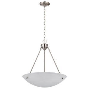 Nuvo Lighting - 60-370 - Three Light Pendant - Pendants Brushed Nickel - Brushed Nickel