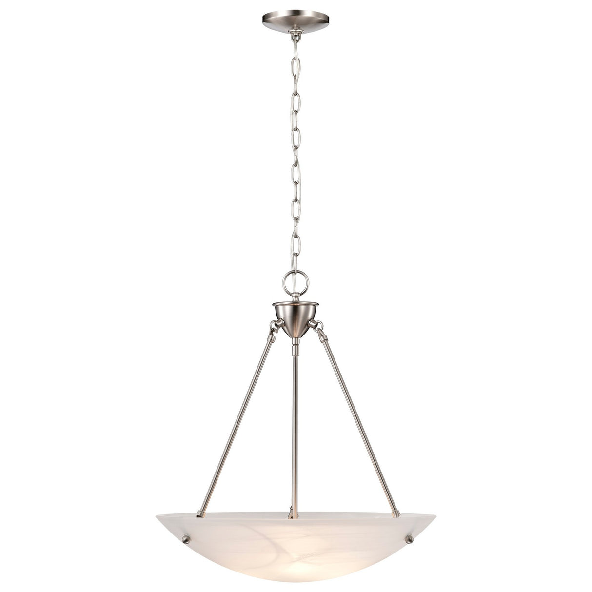 Nuvo Lighting - 60-370 - Three Light Pendant - Pendants Brushed Nickel - Brushed Nickel