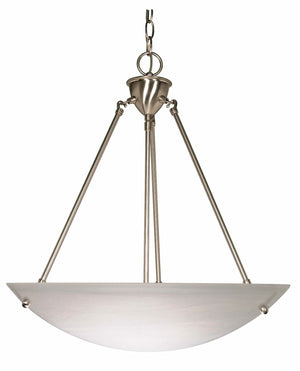 Nuvo Lighting - 60-370 - Three Light Pendant - Pendants Brushed Nickel - Brushed Nickel