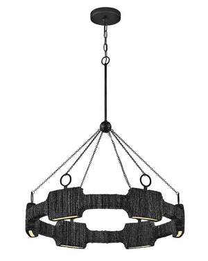 Hinkley - 34106CBK - LED Chandelier - Raffi - Carbon Black