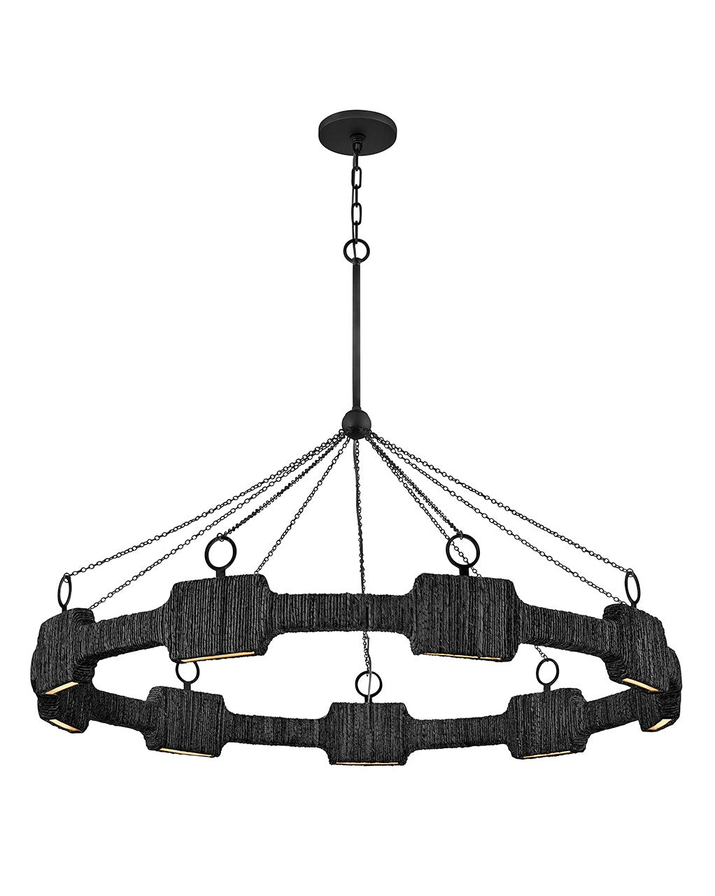 Hinkley - 34108CBK - LED Chandelier - Raffi - Carbon Black