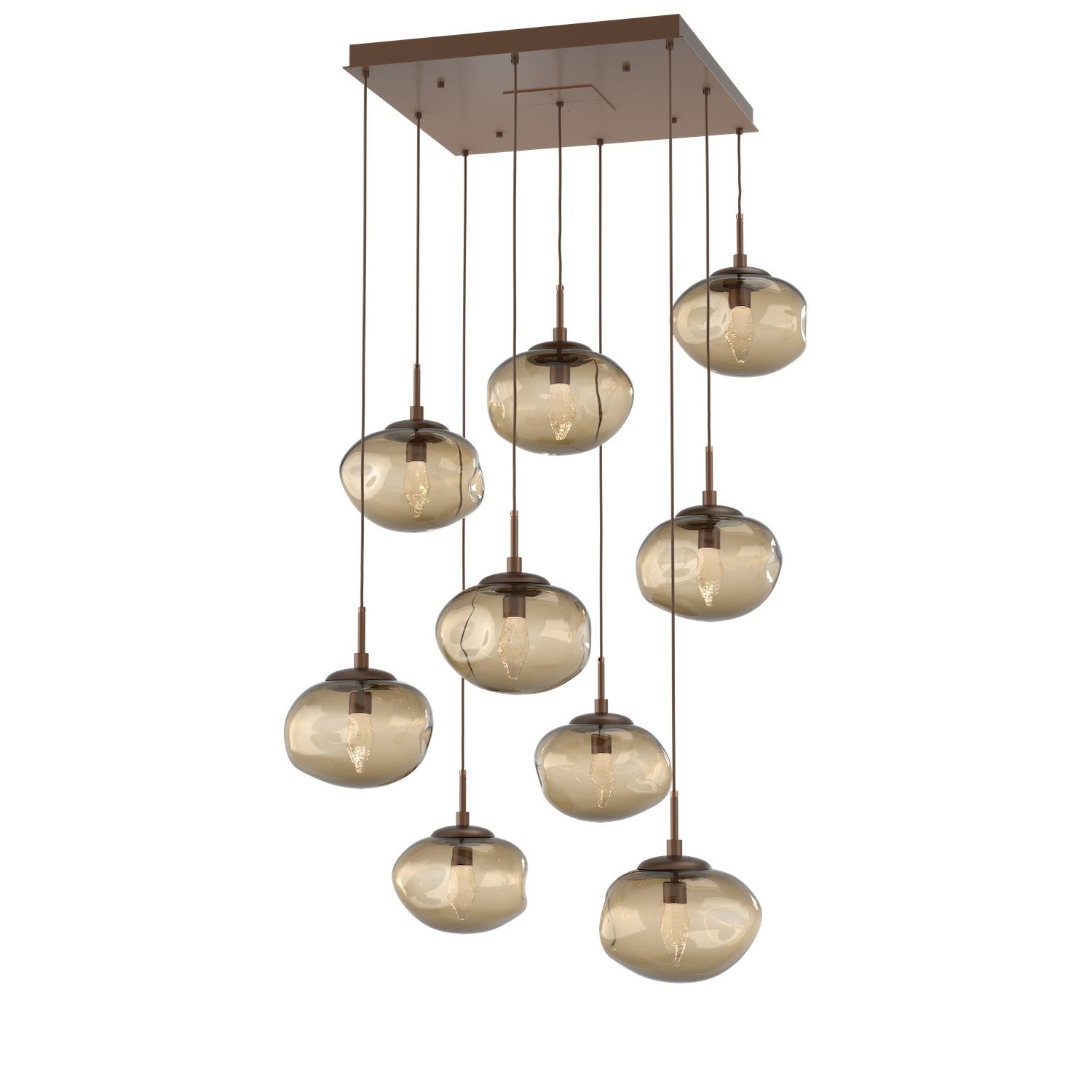 Hammerton Studio - CHB0068-09-BB-GB-C01-L3 - LED Pendant - Nebula - Burnished Bronze