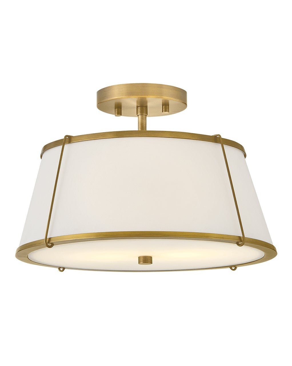 Hinkley - 4893LDB-OW - LED Semi-Flush Mount - Clarke - Lacquered Dark Brass