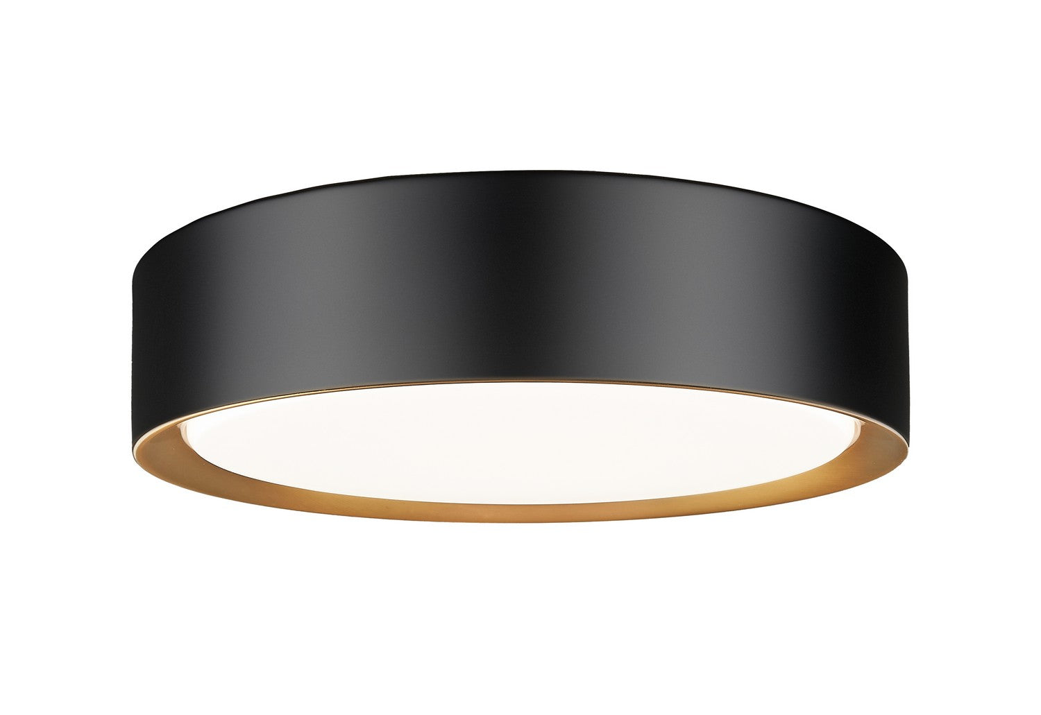 Z-Lite - 1014F12-MB-MGLD-LED - LED Flush Mount - Kawan - Matte Black / Modern Gold