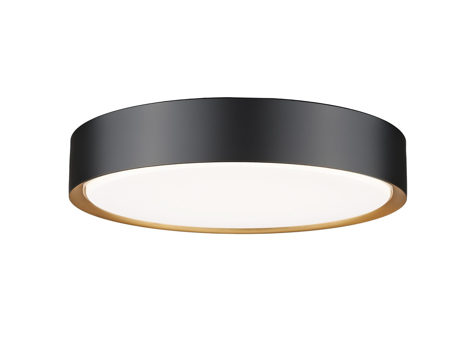 Z-Lite - 1014F16-MB-MGLD-LED - LED Flush Mount - Kawan - Matte Black / Modern Gold